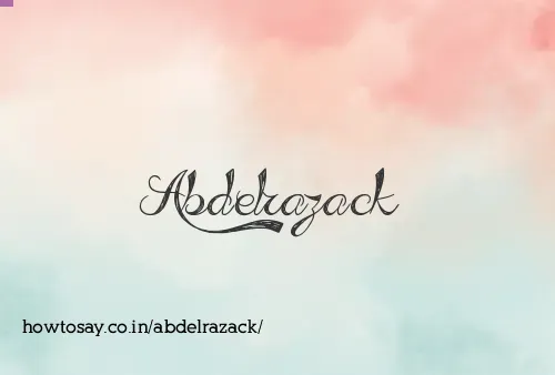 Abdelrazack