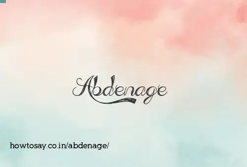 Abdenage