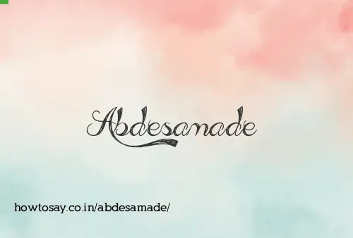 Abdesamade