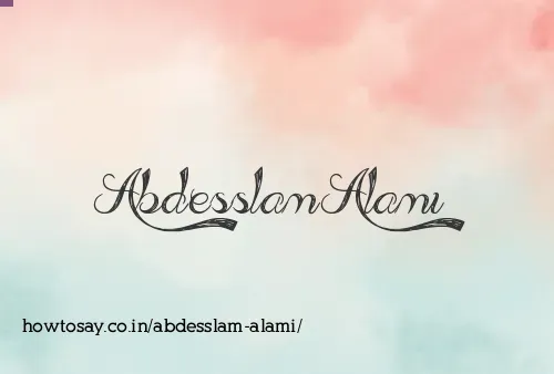 Abdesslam Alami