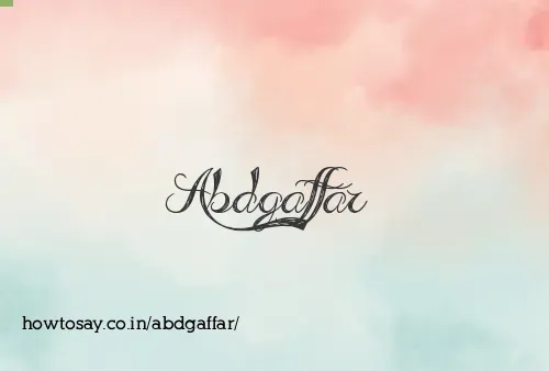 Abdgaffar