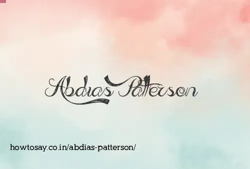 Abdias Patterson