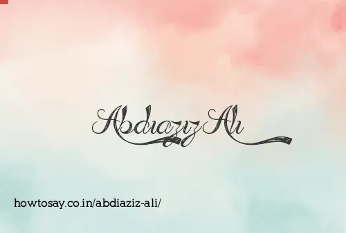 Abdiaziz Ali