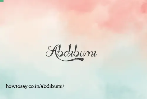 Abdibumi