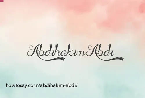 Abdihakim Abdi