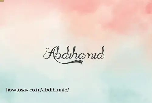 Abdihamid