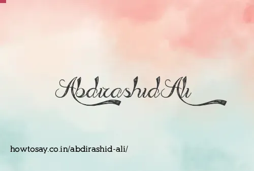 Abdirashid Ali
