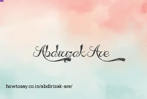 Abdirizak Are