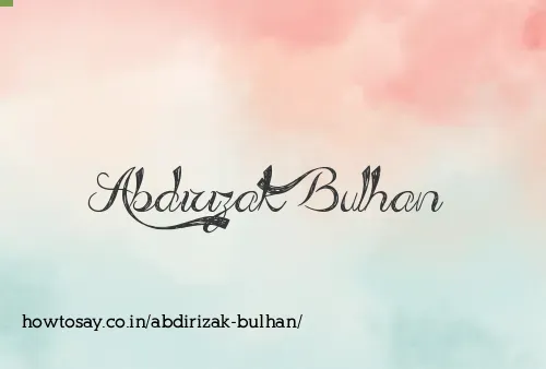 Abdirizak Bulhan
