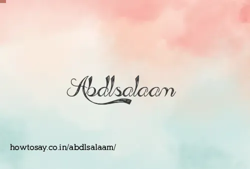 Abdlsalaam
