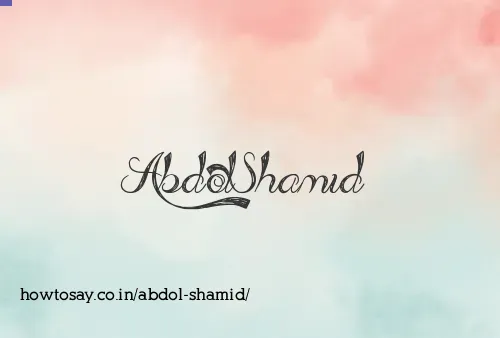Abdol Shamid