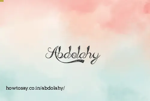Abdolahy