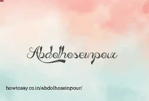 Abdolhoseinpour