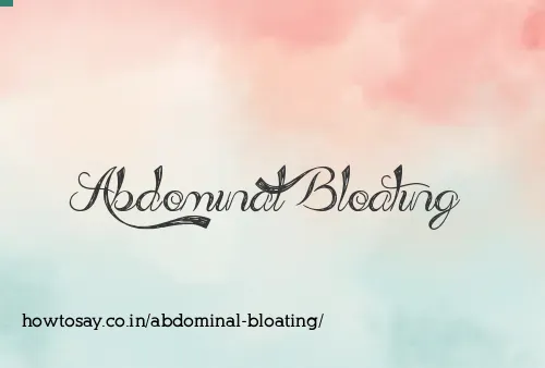 Abdominal Bloating