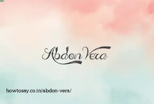 Abdon Vera