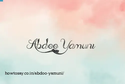 Abdoo Yamuni