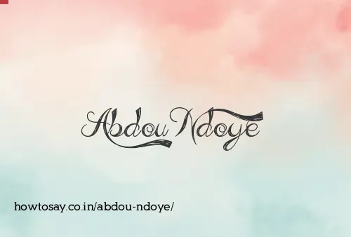 Abdou Ndoye