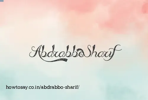 Abdrabbo Sharif