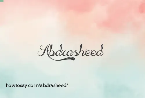 Abdrasheed