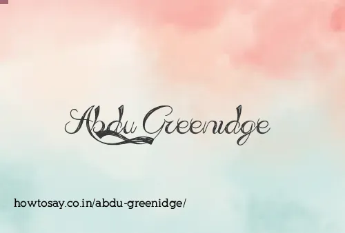 Abdu Greenidge
