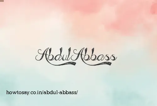 Abdul Abbass