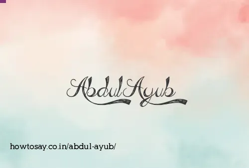 Abdul Ayub