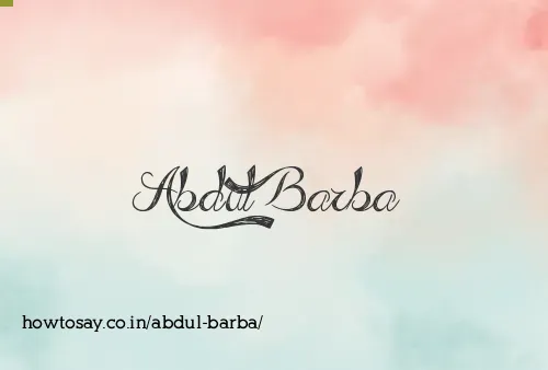 Abdul Barba