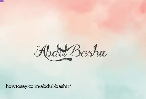 Abdul Bashir