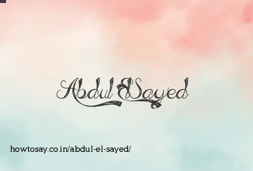 Abdul El Sayed