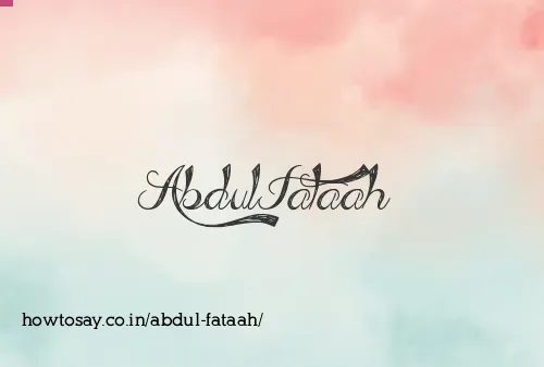 Abdul Fataah
