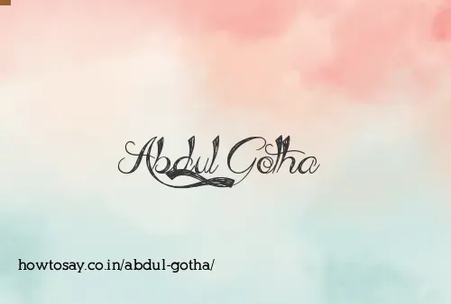 Abdul Gotha