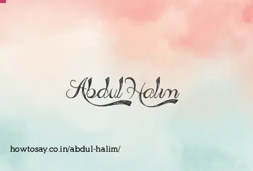 Abdul Halim