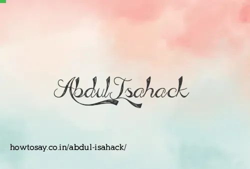 Abdul Isahack