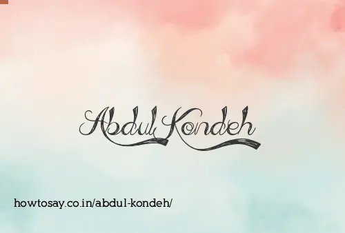 Abdul Kondeh