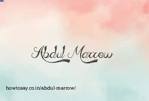 Abdul Marrow
