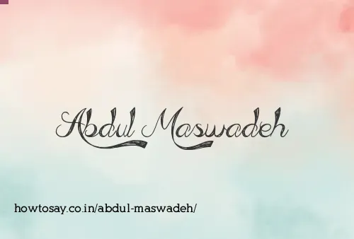 Abdul Maswadeh