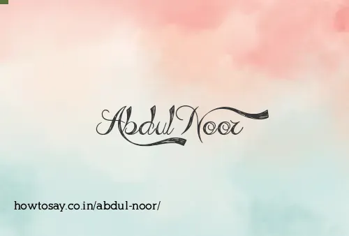 Abdul Noor