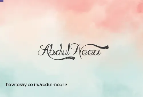 Abdul Noori