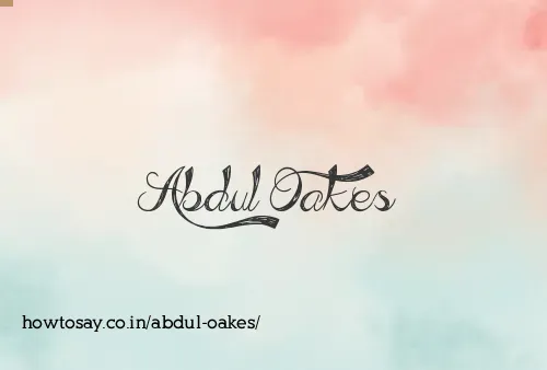 Abdul Oakes