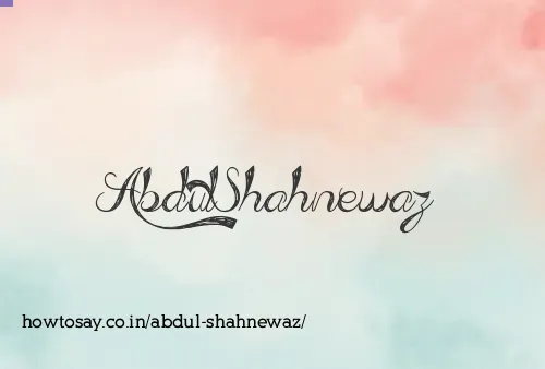 Abdul Shahnewaz
