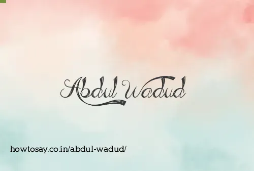 Abdul Wadud