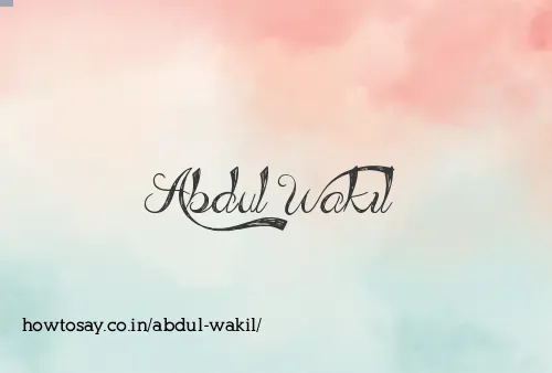 Abdul Wakil