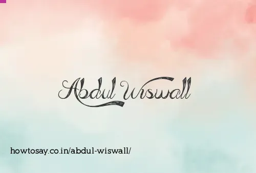 Abdul Wiswall