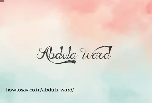 Abdula Ward