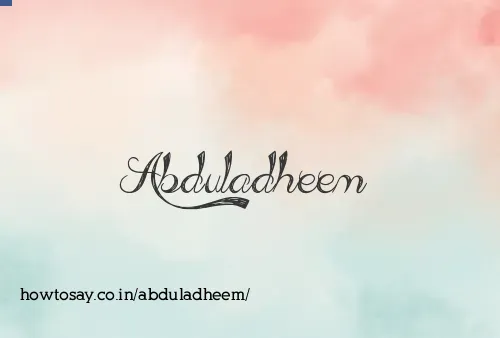 Abduladheem