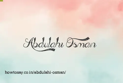 Abdulahi Osman