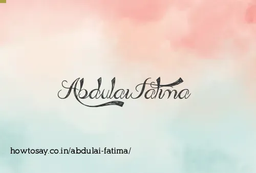 Abdulai Fatima