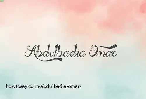 Abdulbadia Omar