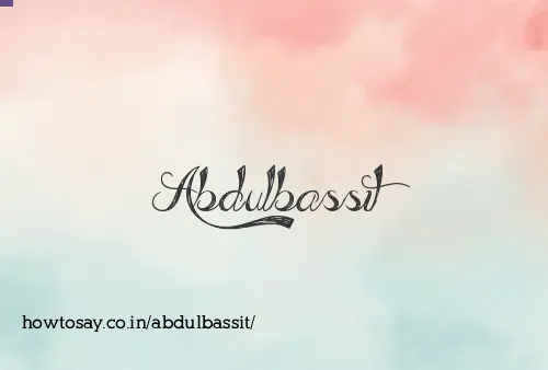 Abdulbassit