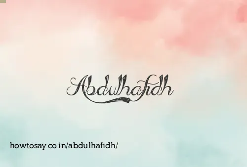 Abdulhafidh